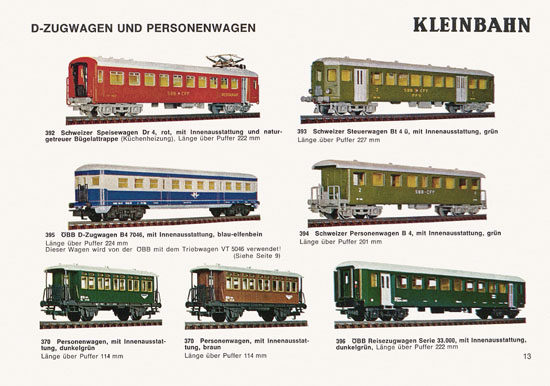 Kleinbahn Katalog 1975-1976