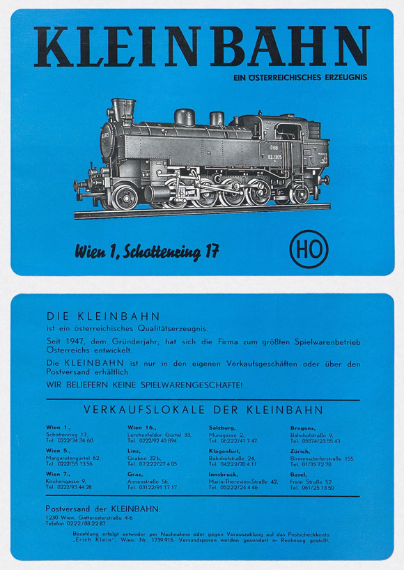 Kleinbahn Prospekt 1974