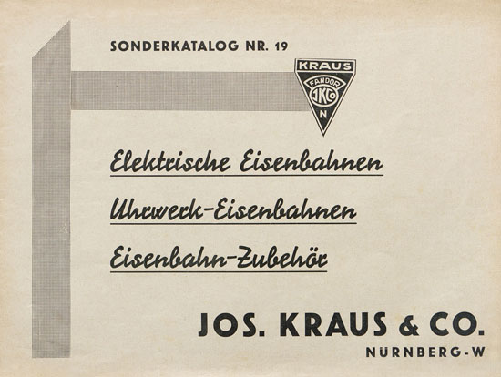 Kraus Fandor Sonderkatalog Nr. 19 wohl 1933