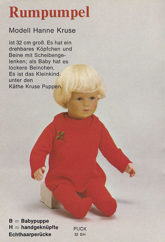 Käthe Kruse Puppen Katalog 1981-1982