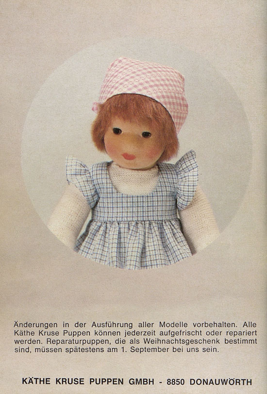 Käthe Kruse Puppen Katalog 1981-1982