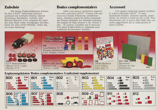 Lego Basic Prospekt 1986