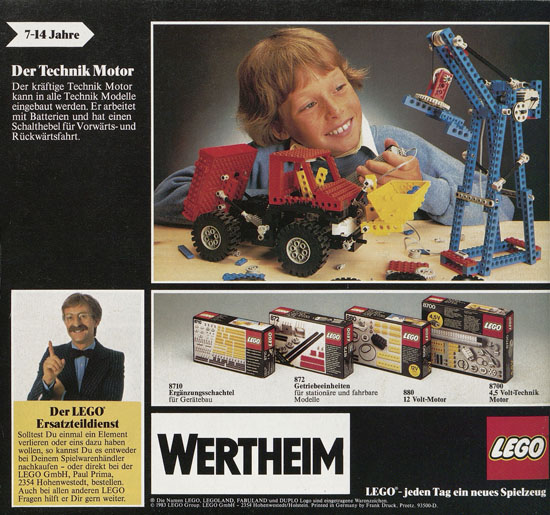 Lego & Duplo Programm 1983