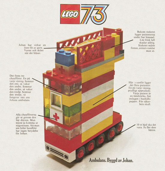 Lego catalogue Sweden 1973