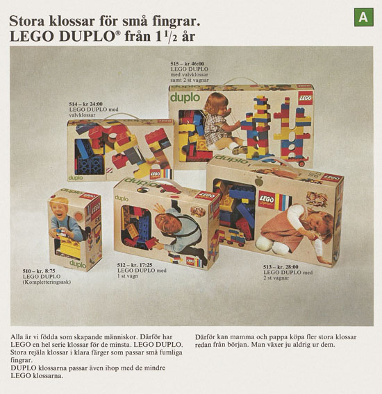 Lego catalogue Sweden 1974