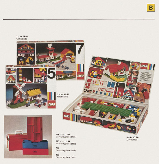 Lego catalogue Sweden 1974