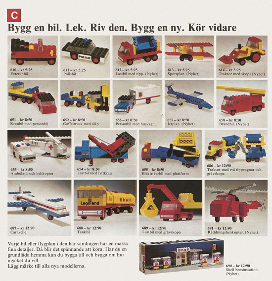 Lego catalogue Sweden 1974