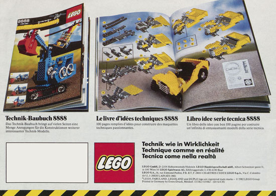 Lego Technic Katalog 1982