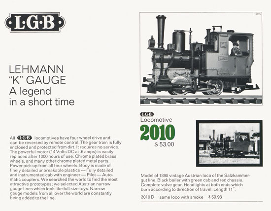 Lehmann Gross-Bahn Katalog 1969-1970