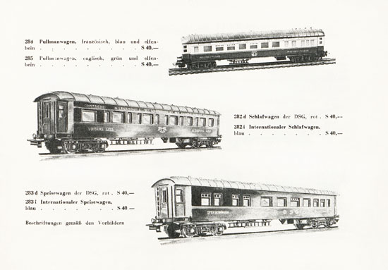 Liliput H0-Elektrobahn Katalog 1956