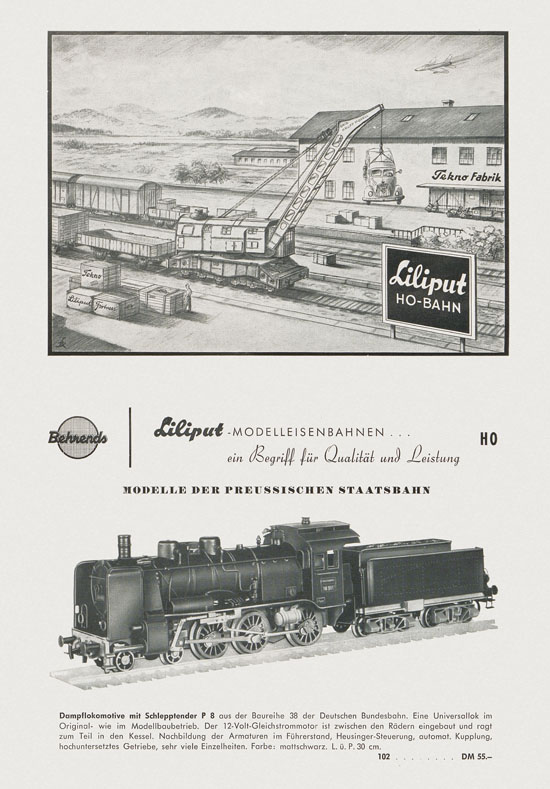 Liliput H0-Modellbahn Katalog 1959