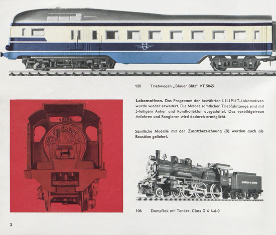 Liliput H0-Modellbahn Katalog 1962