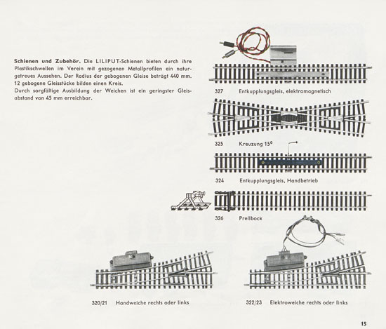 Liliput H0-Modellbahn Katalog 1962