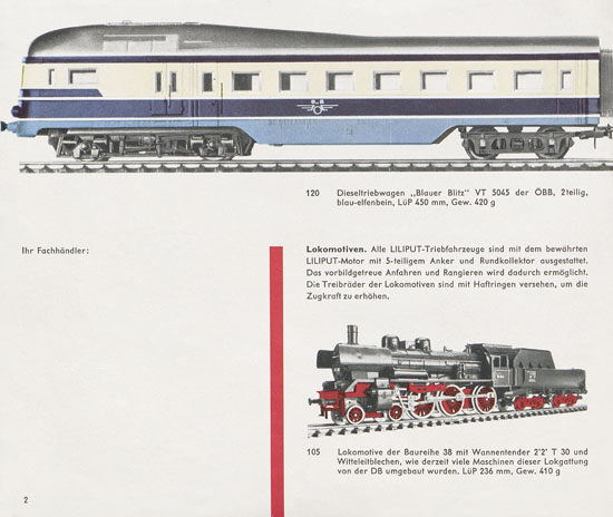 Liliput H0-Modellbahn Katalog 1964-1965