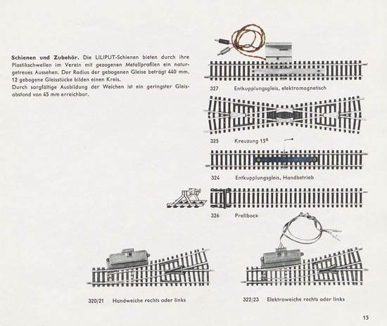 Liliput H0-Modellbahn Katalog 1964-1965