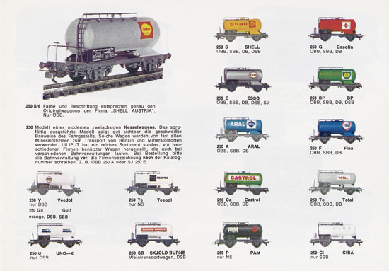 Liliput H0-Modellbahn Katalog 1967-1968