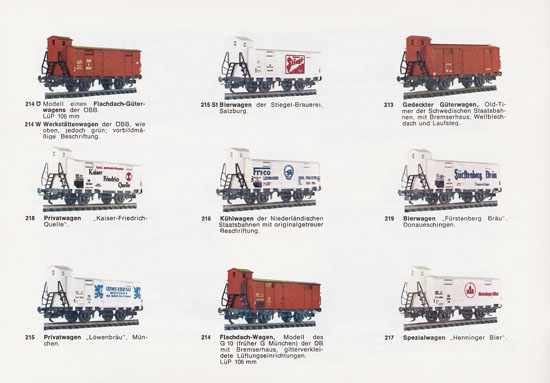 Liliput H0-Modellbahn Katalog 1967-1968