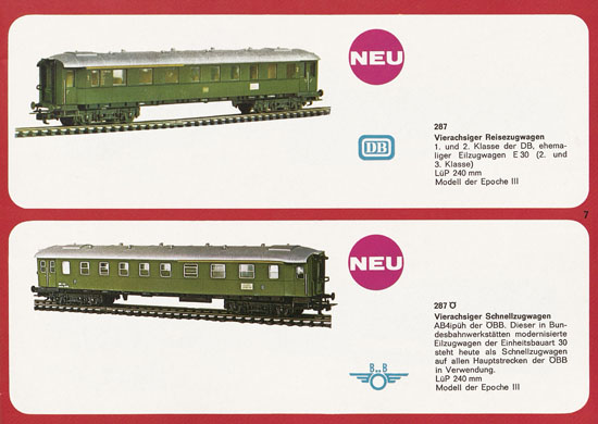 Liliput H0-Modellbahn Katalog 1969