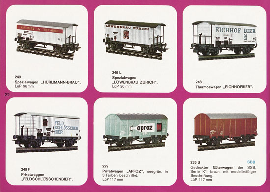 Liliput H0-Modellbahn Katalog 1969