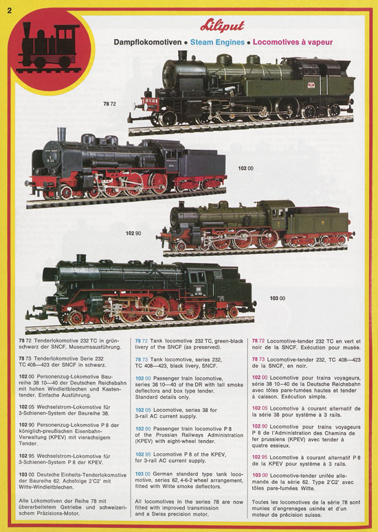 Liliput Modelleisenbahn Katalog 1975