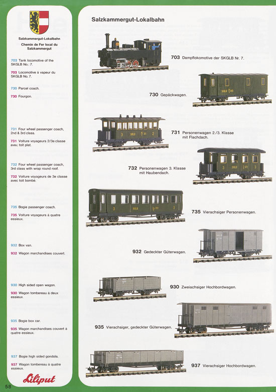 Liliput Modelleisenbahn Katalog 1977