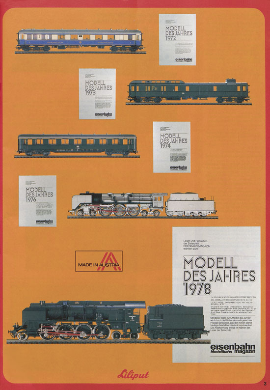 Liliput Modelleisenbahn Katalog 1979