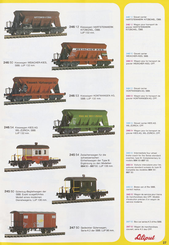 Liliput Modelleisenbahn Katalog 1979