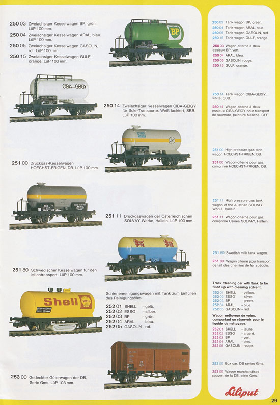 Liliput Modelleisenbahn Katalog 1979