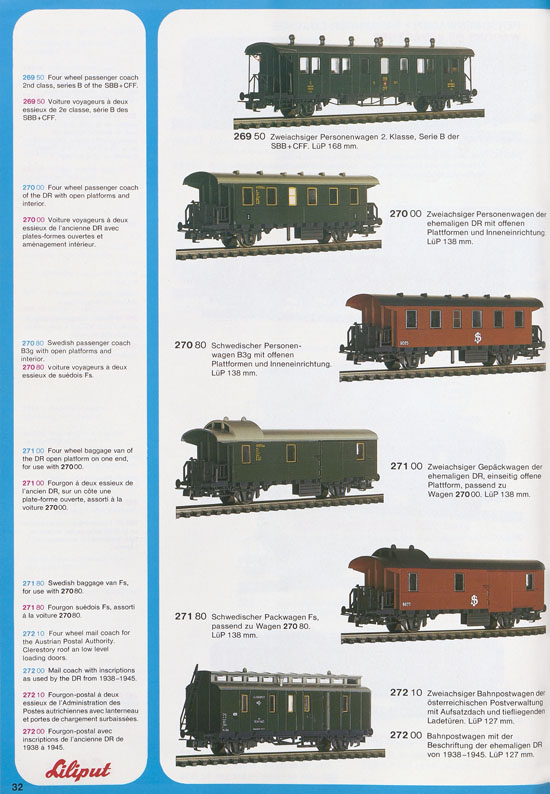 Liliput Modelleisenbahn Katalog 1979