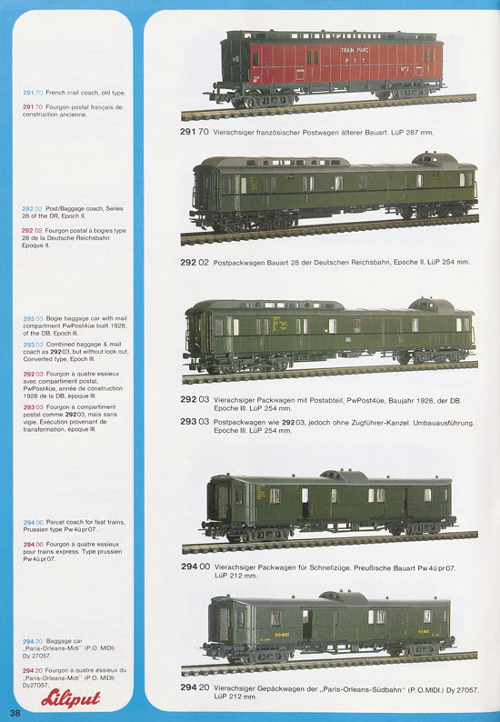 Liliput Modelleisenbahn Katalog 1979