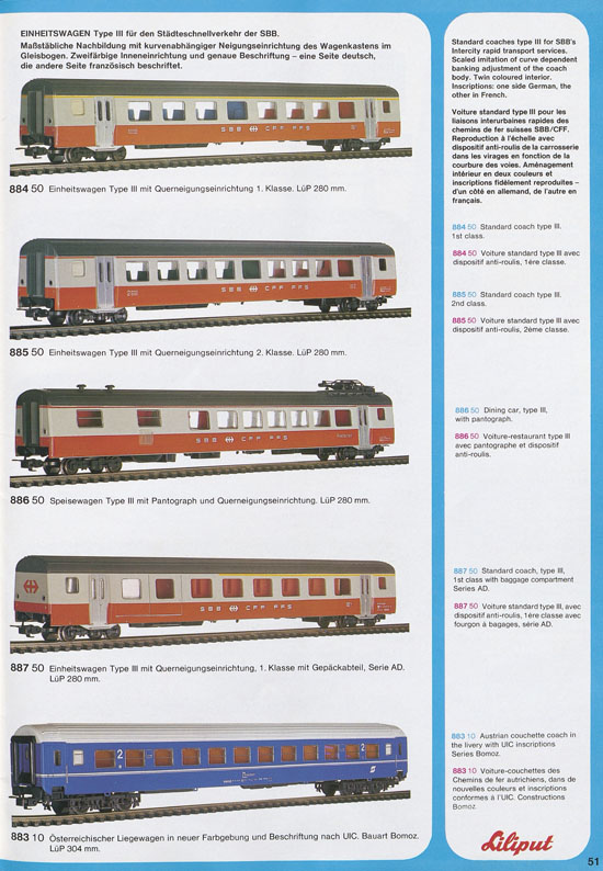 Liliput Modelleisenbahn Katalog 1979