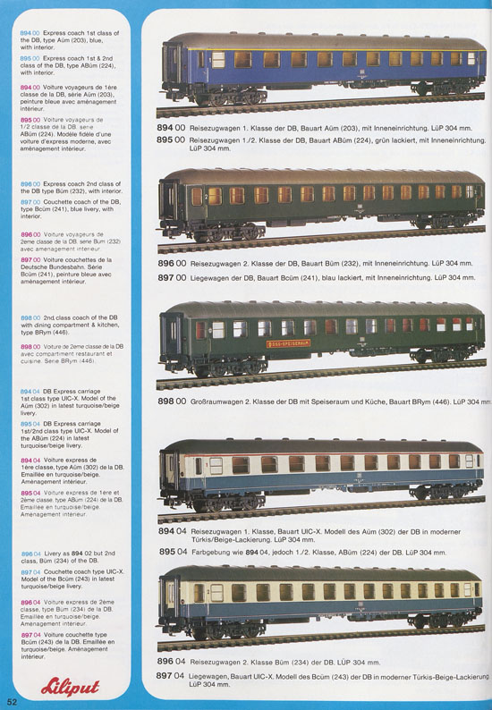 Liliput Modelleisenbahn Katalog 1979