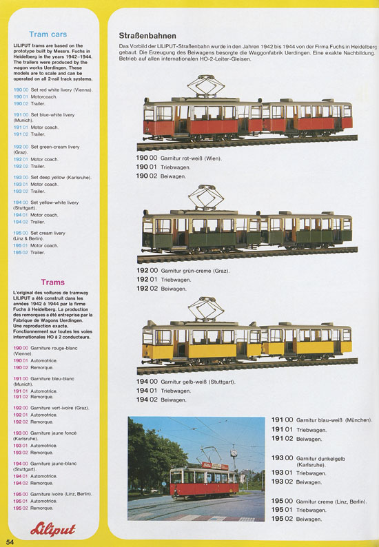 Liliput Modelleisenbahn Katalog 1979