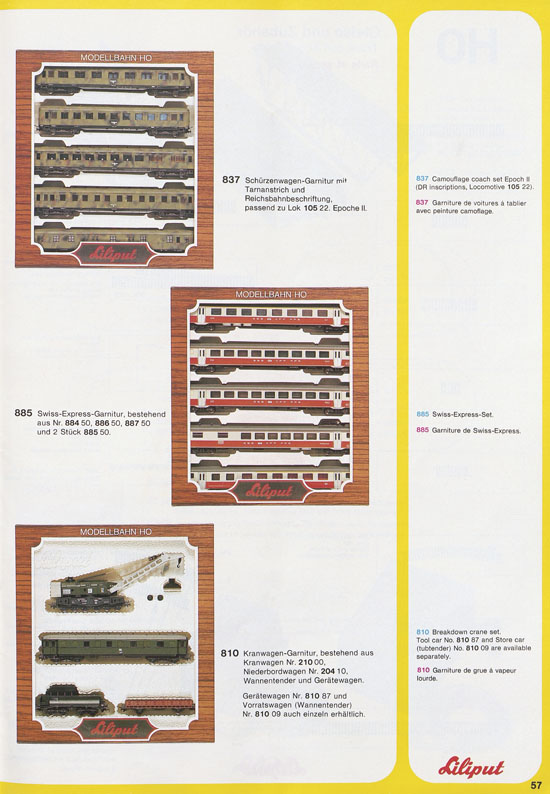 Liliput Modelleisenbahn Katalog 1979