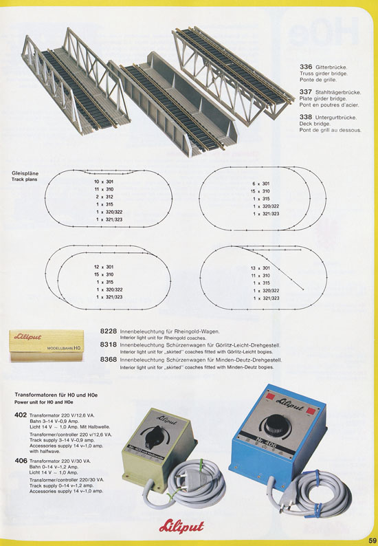 Liliput Modelleisenbahn Katalog 1979