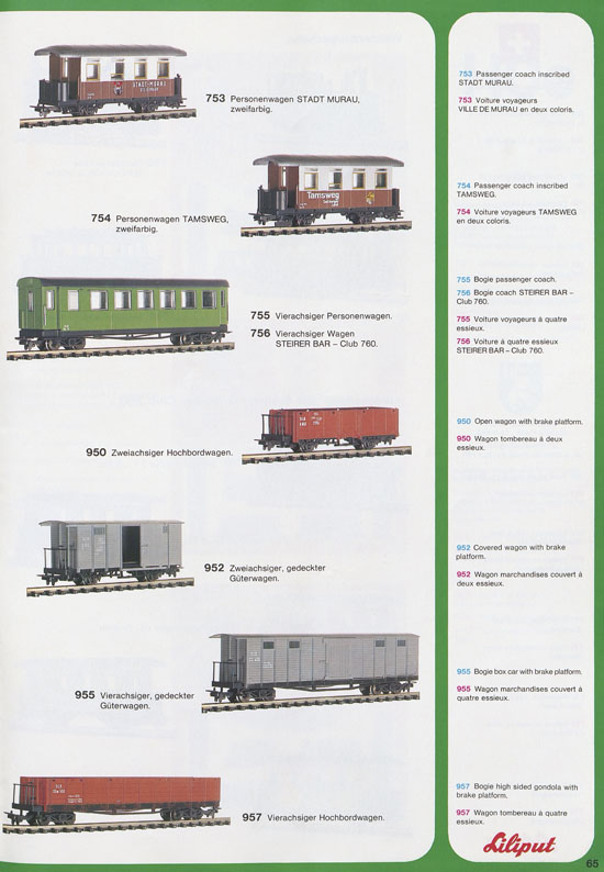 Liliput Modelleisenbahn Katalog 1979