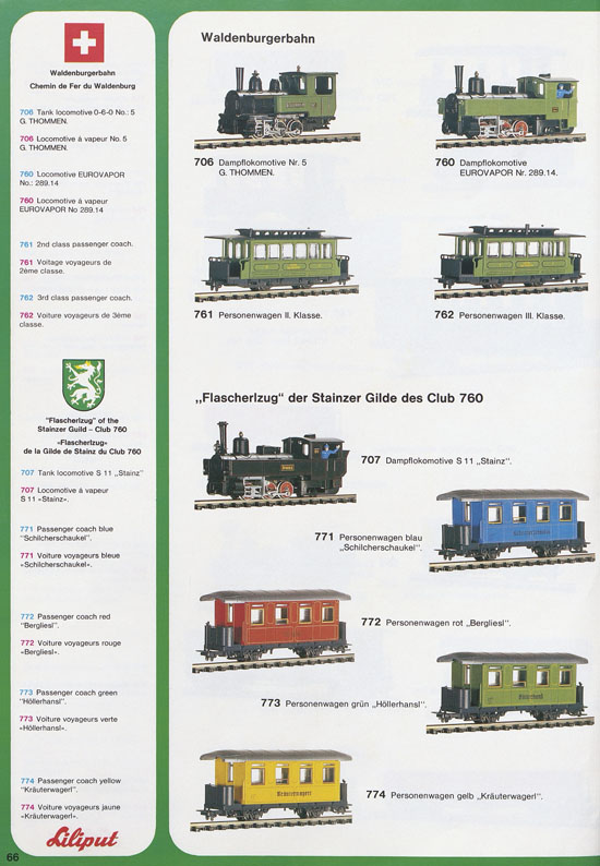 Liliput Modelleisenbahn Katalog 1979