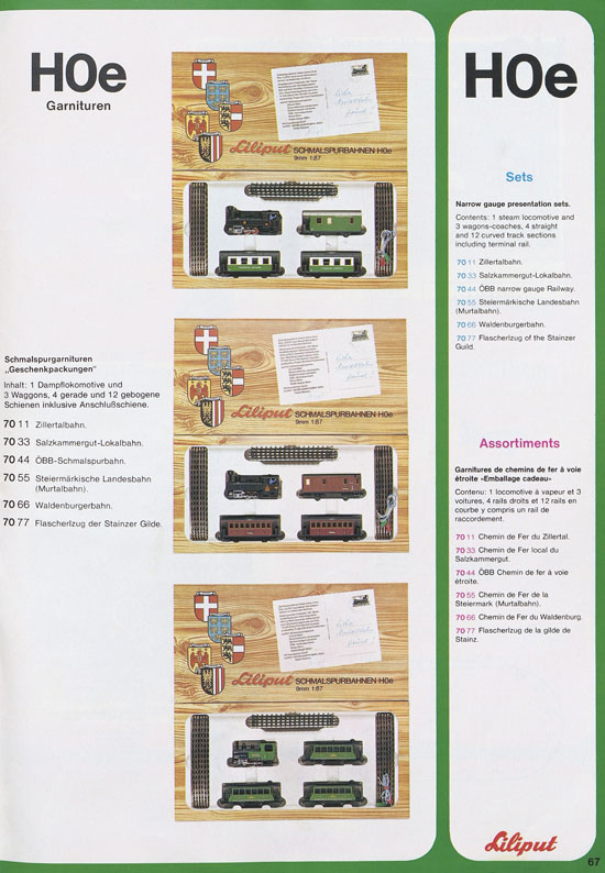 Liliput Modelleisenbahn Katalog 1979