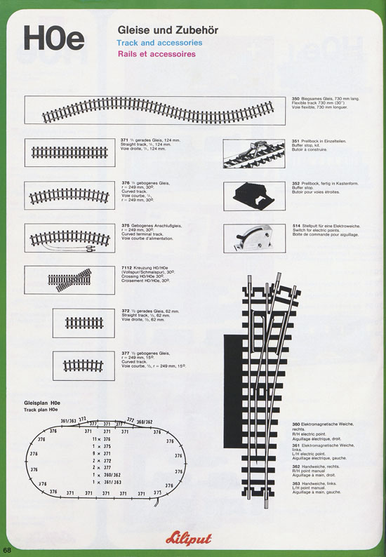 Liliput Modelleisenbahn Katalog 1979