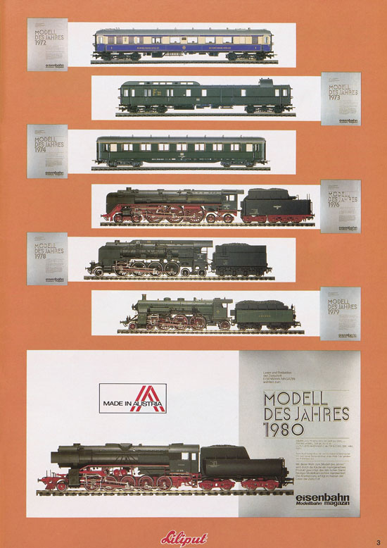 Liliput Modelleisenbahn Katalog 1981