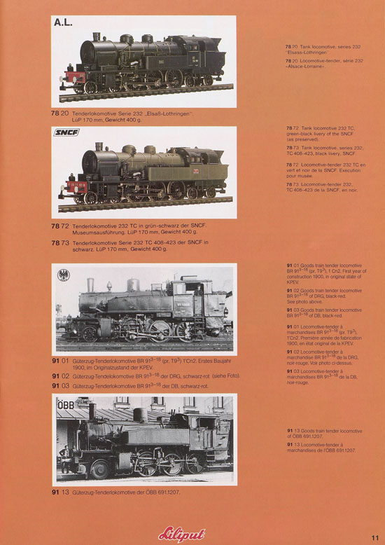 Liliput Modelleisenbahn Katalog 1981