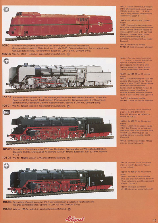 Liliput Modelleisenbahn Katalog 1981