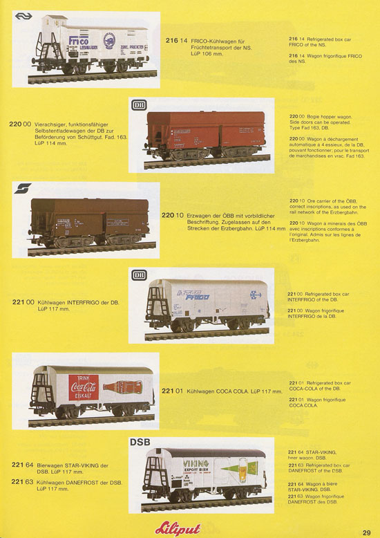Liliput Modelleisenbahn Katalog 1981