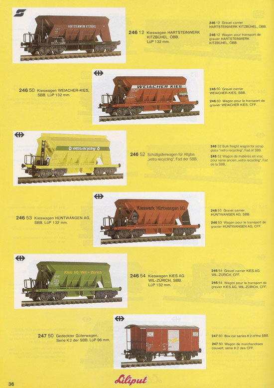 Liliput Modelleisenbahn Katalog 1981