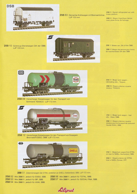 Liliput Modelleisenbahn Katalog 1981