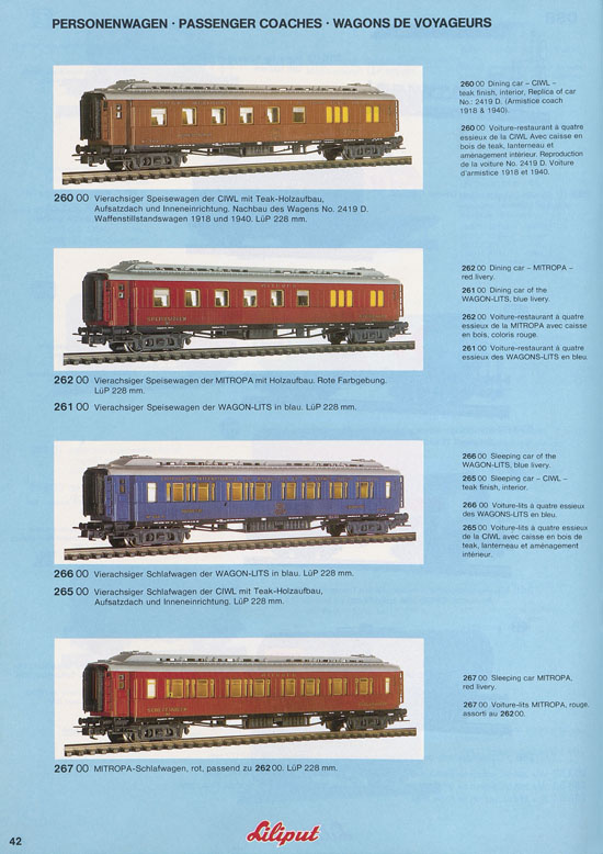 Liliput Modelleisenbahn Katalog 1981