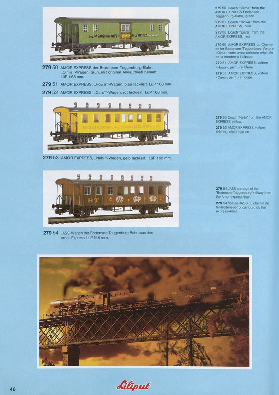 Liliput Modelleisenbahn Katalog 1981