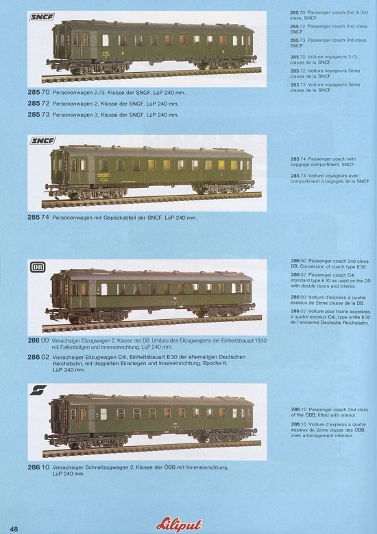 Liliput Modelleisenbahn Katalog 1981