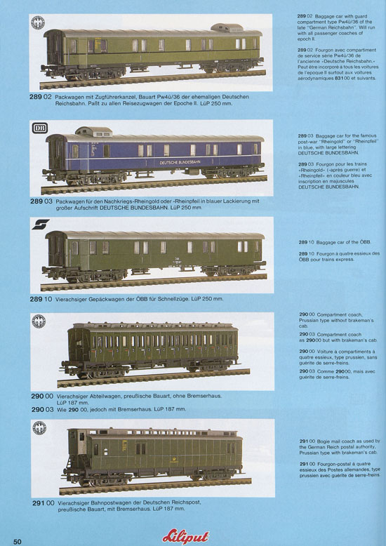 Liliput Modelleisenbahn Katalog 1981