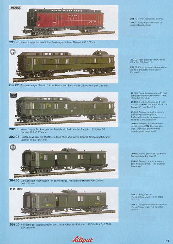 Liliput Modelleisenbahn Katalog 1981